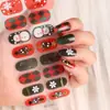 Pegatinas Europeas de Arte para Uñas de Halloween Impermeables Color Sólido Pegatinas de Arte para Uñas de Navidad No Requieren Horneado Pegatinas para Uñas Todo en Uno