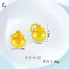 Animales de Oro Antiguo Bolsita de la Suerte Pequeña Accesorios Colgantes Pulsera Tejida a Mano Accesorios de Joyería Dorada Mate DIY Venta al por Mayor