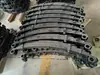 Peças de Triciclo Furo da Mola de Folhas Espaçamento 82CM 7 Folhas Largura 6CM Cada Folha Espessura 1CM Capacidade de Carga 4 Toneladas