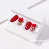 Joyería para uñas al por mayor lazo de resina nuevo explosión rojo de Internet decoración tridimensional negra japonesa adornos de diamantes para uñas