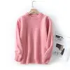 Suéter Infantil Otoño e Invierno Estilo Nuevo para Niños y Niñas Suéter de Felpa Cuello Redondo Jersey Ropa Interior Casual Suéter Cálido Capa Base para Mujeres