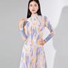 Cambia la Imagen y Publica una Camiseta OEM de Ropa Elegante Clase Nanyou Hecha a Medida con Cuello Elegante Semi Alto, Top Plisado Ajustado