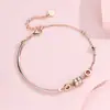 Pulseira de Cintura Pequena Elaine Jewelry para Homem Pulseira de Prata de Lei s925 Feminina Pulseira Simples Estilo Coreano Pulseira Distinta de Nicho Estilo Mori