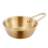 Entrega Transfronteriza de Tazones para Vino de Arroz, Tazones de Verduras Encurtidas Estilo Restaurante con Asas, Tazones Sierra para Exteriores, Tazones para Vino de Arroz Estilo Coreano de Acero Inoxidable 304