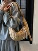 Bolsa Exterior Individual Acolchada de Algodón para Abrigo de Mujer de Gran Capacidad 2025 Nuevo Diseño Nicho Primavera y Verano Bolso de Hombro para Viaje Diario Tipo Dumpling