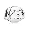 Panjia Nuevo Caliente Plata León Robot Erizo Pequeño Cabeza de Gato Cuentas Accesorios DIY Pulsera Pulsera
