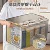 Caixa de Armazenamento Transparente Grande Capacidade Doméstica Guarda-Roupa Roupas Caixa de Plástico Baú de Brinquedos Organização de Armazenamento Cesto de Armazenamento