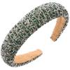 Venda Quente Transfronteiriça Europeia e Americana Novo Headband Versátil Personalizado Tendência Temperamento Esponja Diamante Topo Craniano Alto Borda Larga Acessórios de Cabelo