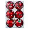 Amazon Transfronteiriça Nova Bola de Natal 6cm Formato Especial Pintada Plástico Galvanizado Conjunto de Bolas Caixa de PVC Decoração
