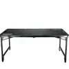 Mesa táctica de altura ajustable para exteriores, mesa plegable de camping, de una sola pata ajustable, todo terreno, adecuada para acampar, picnics y uso en coche, mesa portátil