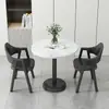 Mesa de Centro, Sala de Estar, Uso Doméstico, Conjunto de Mesa e Cadeiras para Negociação, Mesa Redonda Pequena Simples para Varanda, Mesa de Recepção para Lazer