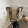 Bolsa de ombro larga para o dia a dia, grande capacidade, para mulheres, 2023, nova, popular, moda, bolsa tiracolo, bolsa tipo balde com textura, deste ano