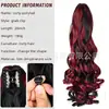 Pelucas de cola de caballo con cordón y pinza de cangrejo europeas y americanas transfronterizas, colas de caballo de onda de agua, extensiones de cola de caballo multicolor, venta al por mayor de colas de caballo