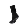 Calcetines de yoga de tubo largo, calcetines de algodón, calcetines largos de rizo, calcetines antideslizantes de fitness Pilates para mujer, suelas engrosadas, calcetines deportivos unisex