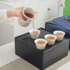 Conjunto de Chá de Viagem Copo Expresso de Alta Qualidade Conjunto Pequeno Portátil para Exterior Acompanhamento para Negócios Atividades de Cerimônia Pequeno Presente Logotipo Impresso