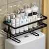 Estante de almacenamiento para inodoro encima del baño sin perforaciones Estante de almacenamiento de artículos de tocador para baño Tocador Almacenamiento Artefacto de almacenamiento