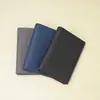 Portatarjetas Personalizado de Cuero Genuino para Hombre, Portatarjetas de Piel de Vaca con Textura Cruzada, Anti-Magnético Rfid, Portatarjetas de Crédito Bancarias Ultra-Delgado Lo