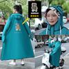 Impermeable para hombre y mujer, largo, de cuerpo entero, antilluvia, eléctrico, especial para una sola persona, para adultos, poncho reflectante para montar a caballo.