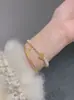 [Nuevo] Pulsera de Media Luna Narciso Flor Perla Superposición Pulsera Multicapa Accesorios de Regalo Pulsera Pulsera Cuerda Mujer