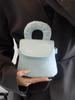 Design de Primavera e Verão Novo Senso Simples Cor Sólida Coreana Mini Bolsa para Celular Versátil Estilo Ocidental Nicho Fashionável Transversal Feminina