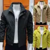 Nova Jaqueta de Trabalho com Gola Alta Fresca Tendência Casual Decoração de Letras Versátil À Prova de Vento Fashion Simples para Exterior