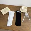 Calcetines de niña de seis colores con rayas verticales hasta la pantorrilla, calcetines largos transpirables de color liso sin costuras para bebé