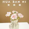 Vaso Pequeno de Cerâmica Criativo Francês Minimalista Ins Nicho Irregular Sala de Estar Hidropônico Arranjo de Flores Rosa Decoração de Interior
