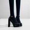Zapatos de tacón alto con plataforma impermeables para mujer, estilo 'Hot Girl', con hebilla, nuevos de primavera 2025, de tacón grueso bajo, Mary Janes