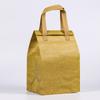 Bolsa de embalaje para llevar de papel kraft compuesto no tejido de papel de aluminio transfronterizo, bolsa de aislamiento portátil con velcro para alimentos refrigerados