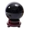 Vendas Diretas de Fábrica Bola de Cristal de Obsidiana Ornamentos de Pedra Negra Pedra Bruta Bola de Cristal Polida Ornamentos de Decoração de Casa Matriz de Sete Estrelas