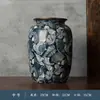 Vaso de Cerâmica Artístico Estilo Chinês Retro Novo de Jingdezhen para Flores Frescas e Secas, Ornamento de Decoração de Mesa para Hotel e Pousada
