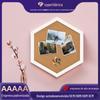 Placa de Cortiça Hexagonal Criativa Ins Personalizada Estilo Igual ao da Amazon Quadro de Avisos Branco Quadro de Notas Decorativo para Casa