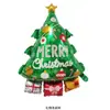 Navidad Muleta Molde de Aluminio Globo Papá Noel Forma de Muleta Roja Globo Decoración Fiesta de Navidad