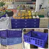 Cestas plegables de plástico engrosado, cestas de estante, cestas de frutas, cestas de exhibición de niveles, cestas de exhibición escalonadas y cestas de exhibición giratorias para fruterías - venta al por mayor
