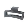 Pinza para el Cabello Mate Transfronteriza Tipo Pinza de Tiburón con Acabado de Alta Gama, Pinza de Garra Rectangular Simple de 13 cm, Tamaño Grande para Cabello Grueso, Accesorio para el Cabello para Mujer