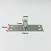 Mola de piso de porta de vidro, extensão do eixo superior, peça de hardware, acessórios de fixação de eixo fixo simples de aço inoxidável