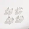 Banhado a Ouro Real 18K Espaçadores de Renda Ondulada Espaçadores de Liga com Listras Prateadas Contas Espaçadoras Acessórios DIY Materiais para Joias