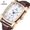 Reloj de Cuarzo Barril de Vino Dawn CHENXI Reloj Cuadrado Reloj Casual para Hombre con Correa Impermeable Reloj de Personalidad 8209