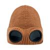 Gafas de Invierno a Prueba de Viento Gorro de Esquí Engrosado Forrado de Lana Gafas de Sol a Prueba de Viento para Hombres y Mujeres Gorro de Punto Gorro de Aviador Cálido con Cuello de Tortuga