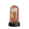 Luz Nocturna de Flor Eterna Rosa Dorada Color Oro con Lámina de Oro Navidad Maestro Día de San Valentín Chino Día de San Valentín Romántico Día de la Madre Regalo Adornos