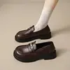 Sapatos de Salto Baixo Estilo Novo Outono 2026, Camurça Elegante com Fivela Quadrada de Strass, Sapatos Casuais Femininos, Sapatos para o Trabalho, Sapatos Tendência Femininos