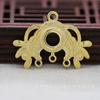 Hongxing DIY Joyería Cobre 24K Color Oro Conservante 27*20*6mm Nuevo Material de Enlace Multi-Agujero Accesorios de Cobre B1312