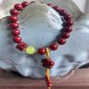 Pulsera de imitación de cinabrio con nudo de templo de fábrica, pulsera de estilo nacional, estilo de 108 cuentas, varios estilos, suministro de fabricantes, gran cantidad