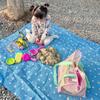 Bolso de Playa de Contraste Estilo Coreano Bolso de Hombro de Gran Capacidad para Salir Combinación Perfecta para Traje de Baño Toalla de Playa Bolsa de Almacenamiento para Artículos de Tocador