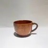 Taza de madera de estilo japonés transfronteriza, taza de sake de madera de azufaifo, taza de agua de madera maciza, taza portátil, taza de té con logotipo láser