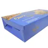 Caixa de Embalagem de Papelão Branco com Zíper Autoadesiva de Rasgar Caixa Colorida Personalização Caixa de Embalagem para Biscoitos e Snacks Caixa Colorida com Fundo de Encaixe Caixa de Embalagem