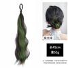 Peluca para Mujer Bolas Autoenrollables Manchadas Paquete de Cabello Aumenta la Cantidad de Cabello Moño Bajo con Flor Artefacto para Moño Bolsa de Cabello Antigua