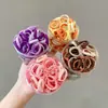 Goma elástica para el pelo de niños color lata encaje goma elástica para niñas banda elástica alta para el pelo cuerda para la cabeza de bebé