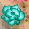 25mm vintage feito à mão flor de cerâmica macia acessórios diy roupa sapatos femininos chapéu decoração laço acessórios de cabelo material para colar
