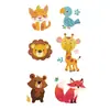 Pegatinas de Tatuaje Colección Zoo de Dibujos Animados que Brillan en la Oscuridad para Hombres y Mujeres Impermeables y de Larga Duración Pegatinas de Brazo para Niños con Diseño de Animales Lindos